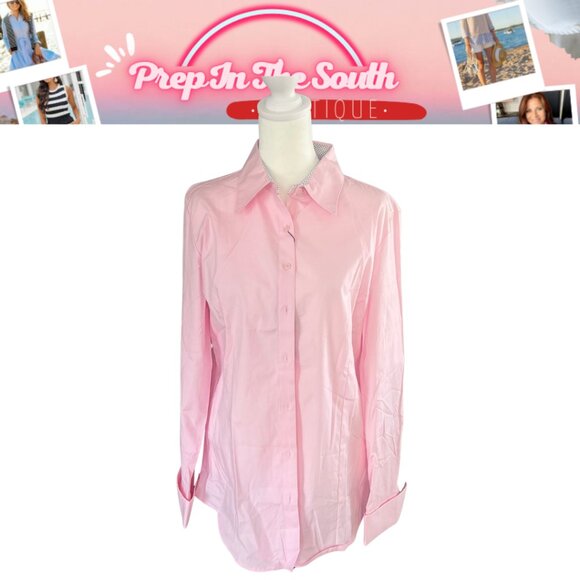 Beautiful Esabel C. Pink Button Down Dress Shirt NWT M - Picture 4 of 12